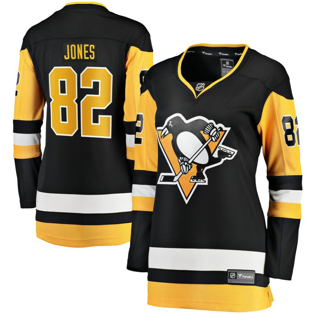 Caleb Jones Pittsburgh Penguins Fanatics Women's Home Breakaway Jersey