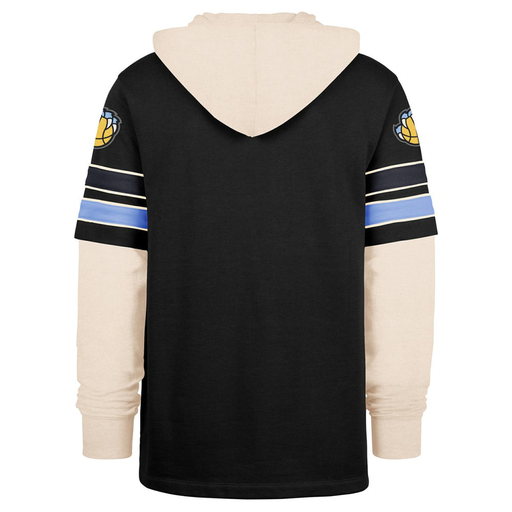 Memphis Grizzlies '47 Split Zone Cornerback Duo Hoodie - Black | 47 brand discount