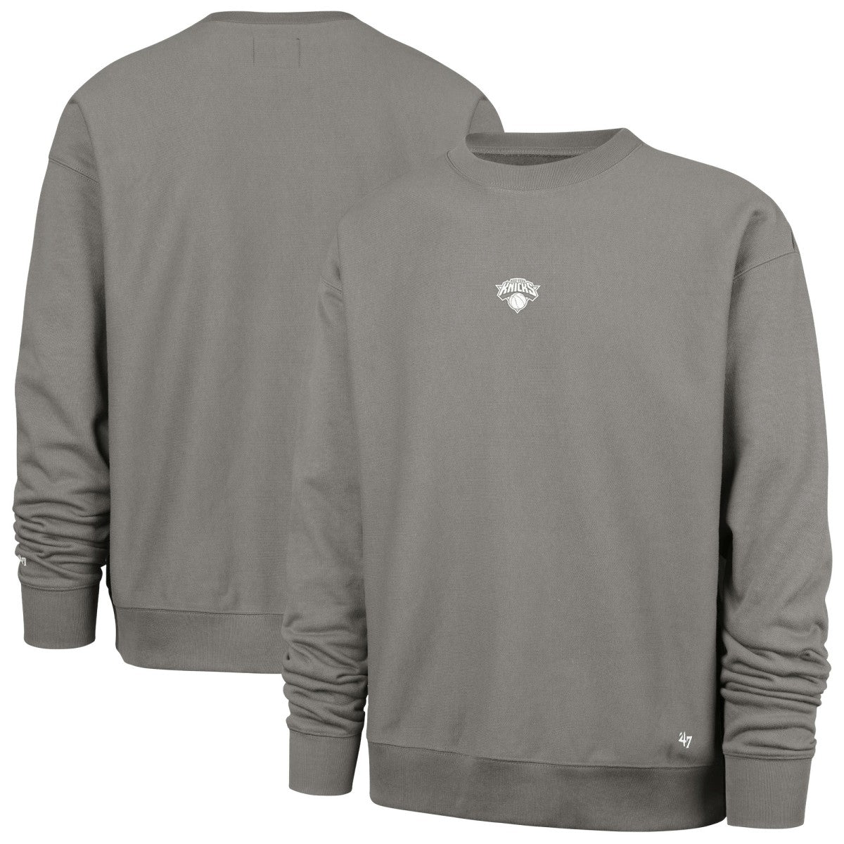 New York Knicks '47 Offside Foundation Crew Neck Sweatshirt - Gray | 47 brand discount