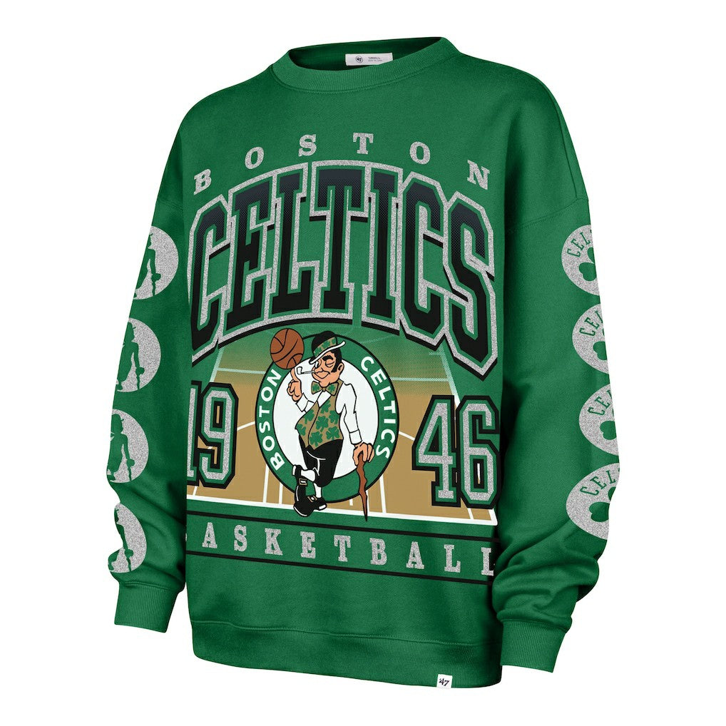 Boston Celtics '47 Women's Go Big Oversized Sweatshirt - Kelly Green | 47 brand discount