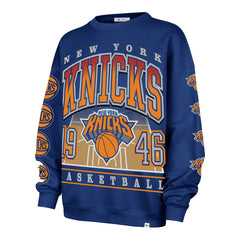 New York Knicks '47 Women's Go Big Oversized Sweatshirt - Blue | 47 brand outlet