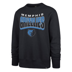 Memphis Grizzlies '47 Unisex Brush By Headline Crewneck Sweatshirt - Navy | 47 brand sale