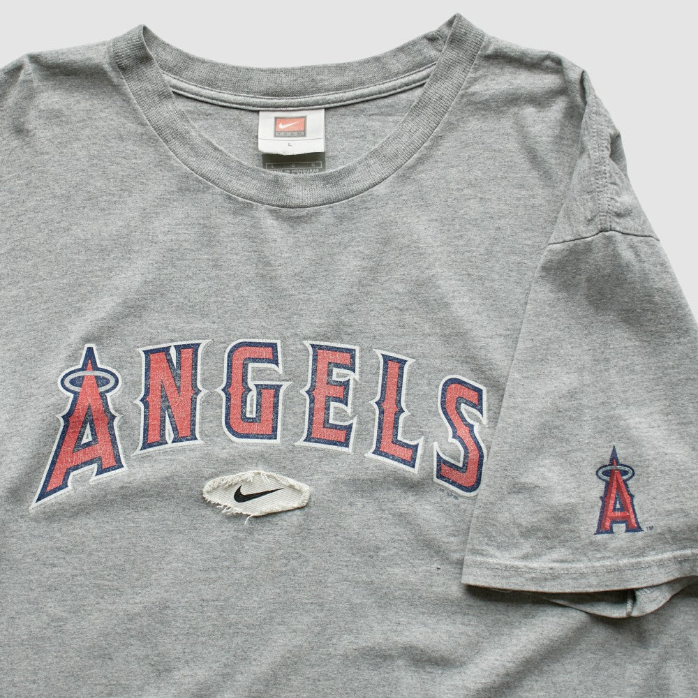 Los Angeles Angels 2000s T-Shirt - Gray Vintage | Nike