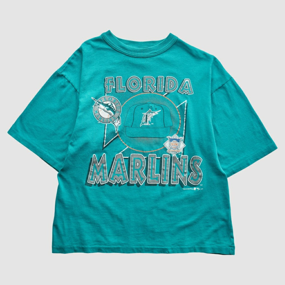 Miami Marlins Team Rated 1993 T-Shirt - Teal Vintage
