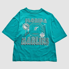 Miami Marlins Team Rated 1993 T-Shirt - Teal Vintage