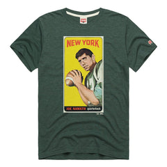 NFL New York Jets Joe Namath  Homage Unisex NFL Topps Trading Card Tri-Blend T-Shirt