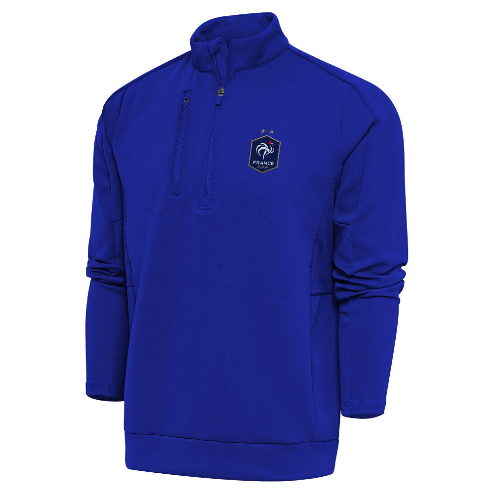 France National Team Antigua Genesis Quarter-Zip Pullover / Soccer On sale
