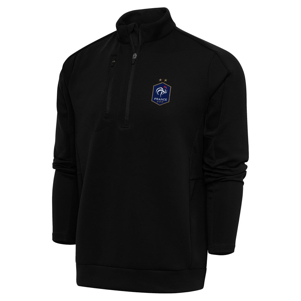 France National Team Antigua Genesis Quarter-Zip Pullover / Soccer New