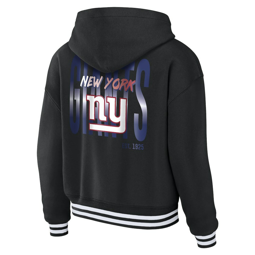 NFL New York Giants WEAR by Erin Andrews Women's Lace-Up Fleece Hoodie