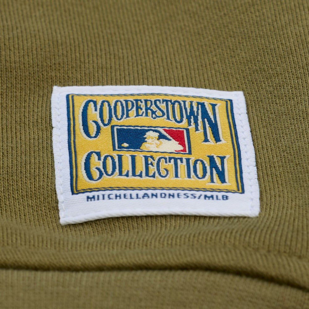 San Diego Padres Women's Oversized Crewneck Sweatshirt - Olive | Mitchell & Ness