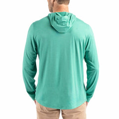 NFL Seattle Seahawks Cutter & Buck Coastline Epic Comfort Eco Recycled Long Sleeve Hoodie T-Shirt