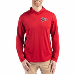 NFL Kansas City Chiefs Cutter & Buck Americana Coastline Epic Comfort Eco Recycled Long Sleeve Hoodie T-Shirt
