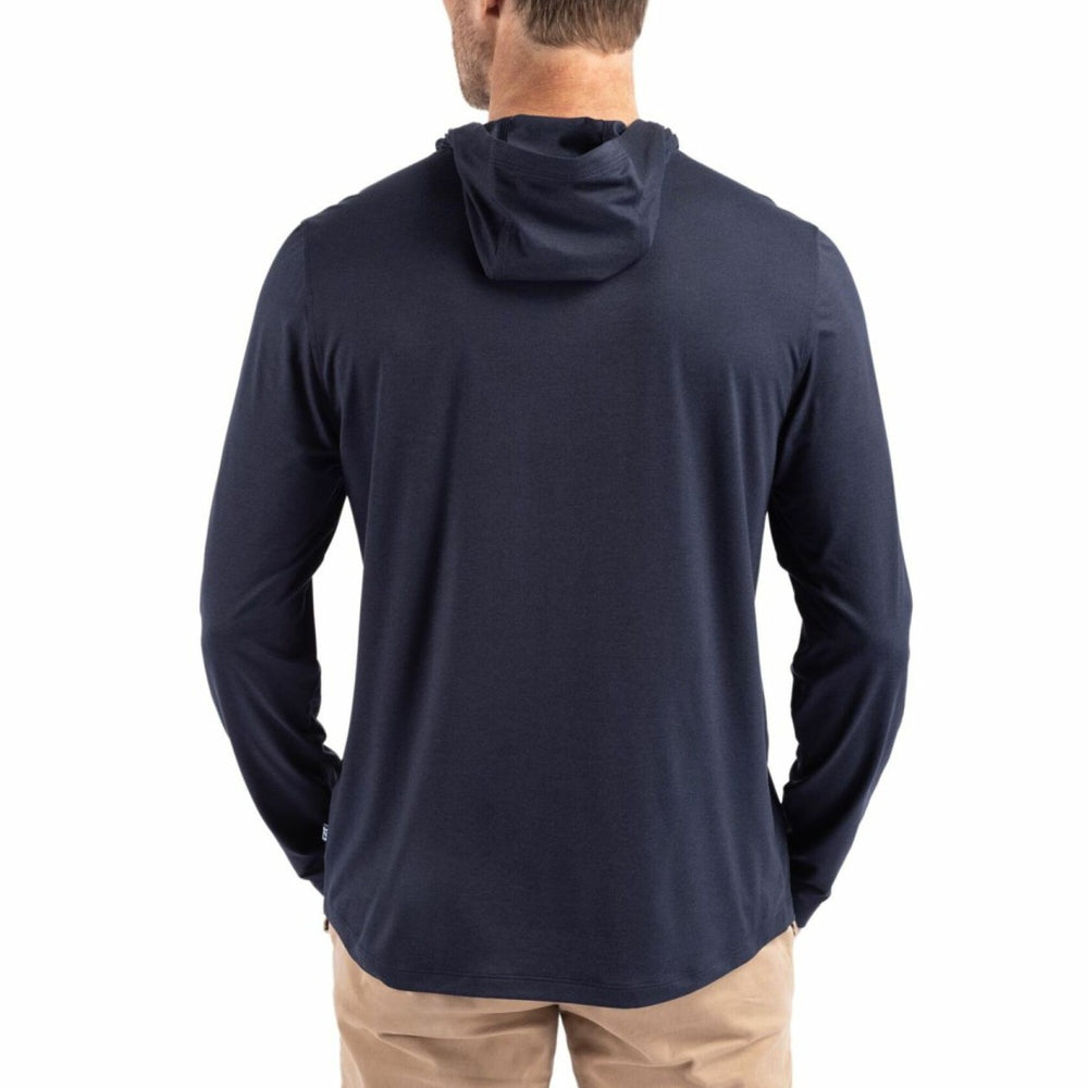 NFL Denver Broncos Cutter & Buck Americana Coastline Epic Comfort Eco Recycled Long Sleeve Hoodie T-Shirt