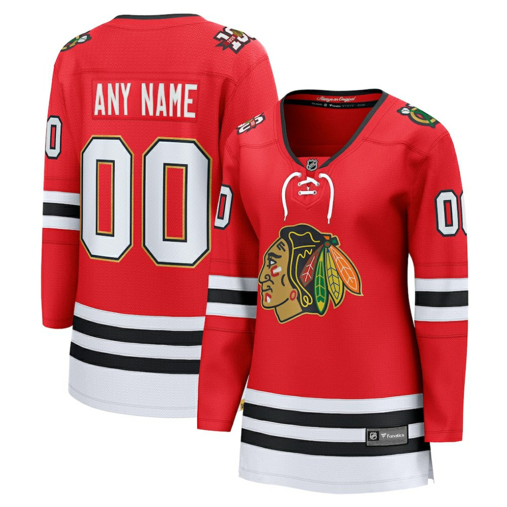 Chicago Blackhawks Fanatics Women's Centennial Breakaway Custom Jersey