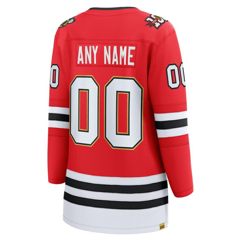 Chicago Blackhawks Fanatics Women's Centennial Breakaway Custom Jersey