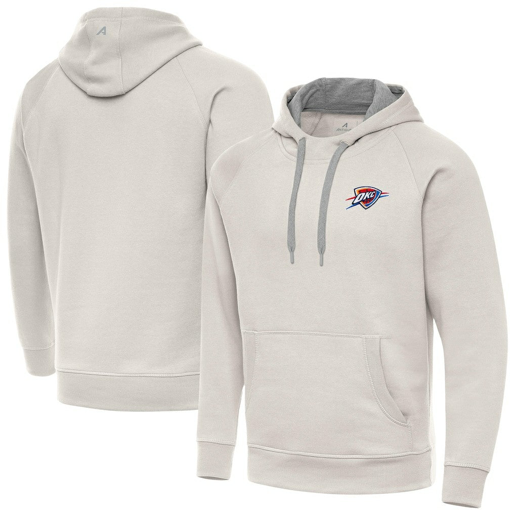 Oklahoma City Thunder Antigua Victory Pullover Hoodie - Cream cheap