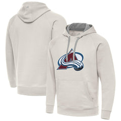 Colorado Avalanche Antigua Big Logo Victory Pullover Hoodie