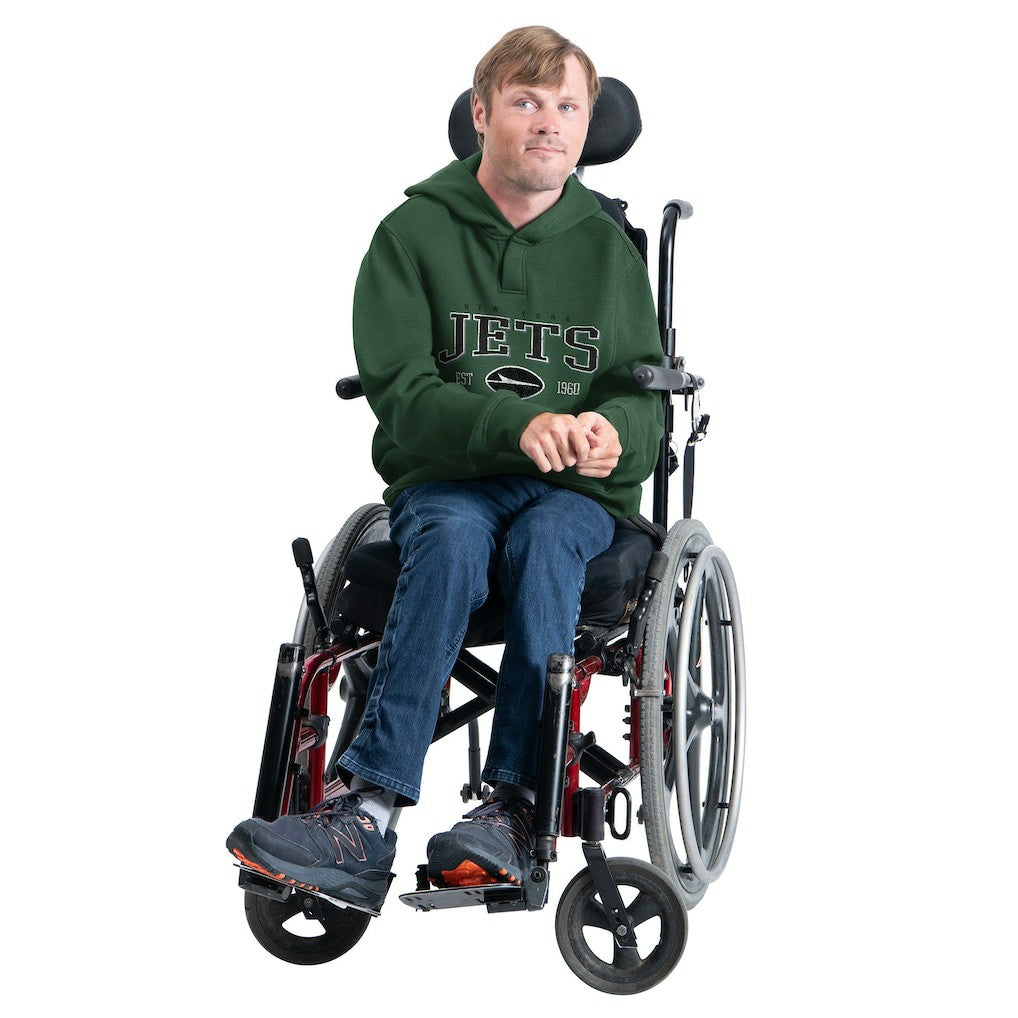 NFL New York Jets G-III Sports by Carl Banks Adaptive Team Spirit Graphic Fleece Pullover Hoodie