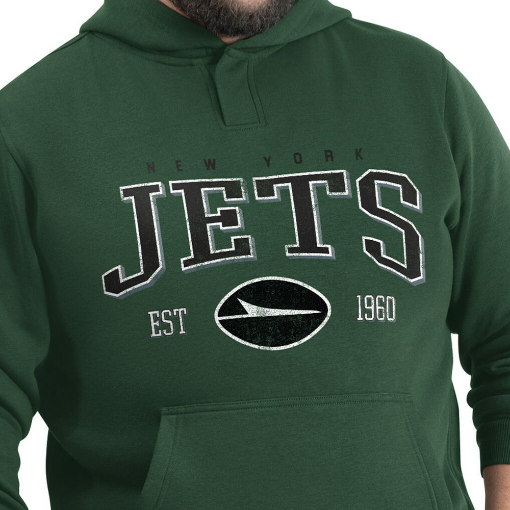 NFL New York Jets G-III Sports by Carl Banks Adaptive Team Spirit Graphic Fleece Pullover Hoodie