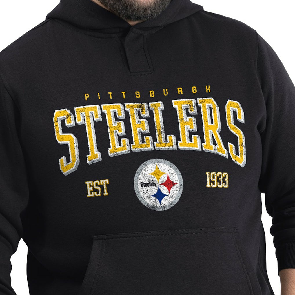 NFL Pittsburgh Steelers G-III Sports by Carl Banks Adaptive Team Spirit Graphic Fleece Pullover Hoodie