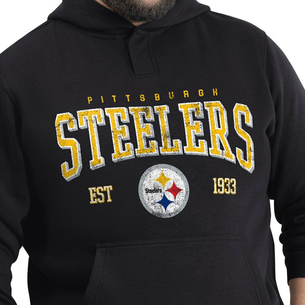 NFL Pittsburgh Steelers G-III Sports by Carl Banks Adaptive Team Spirit Graphic Fleece Pullover Hoodie
