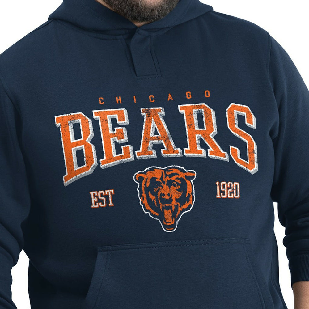 NFL Chicago Bears G-III Sports by Carl Banks Adaptive Team Spirit Graphic Fleece Pullover Hoodie