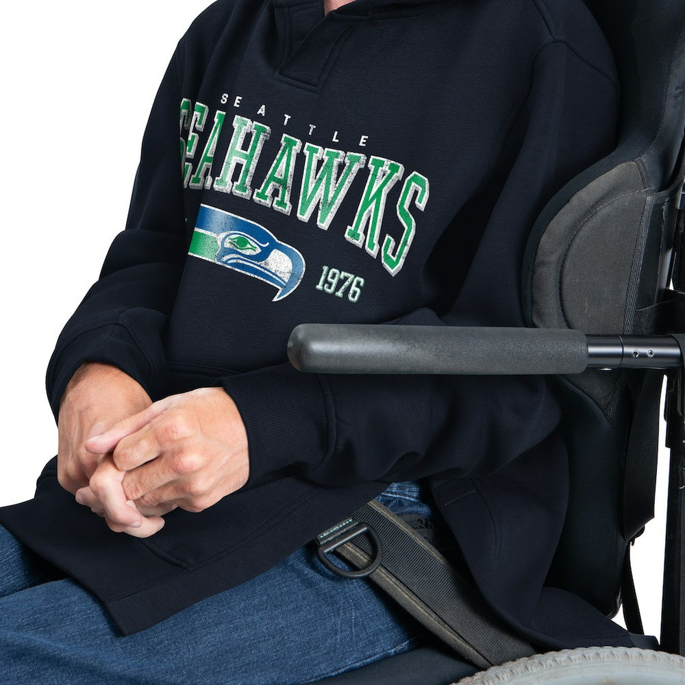 NFL Seattle Seahawks G-III Sports by Carl Banks Adaptive Team Spirit Graphic Fleece Pullover Hoodie
