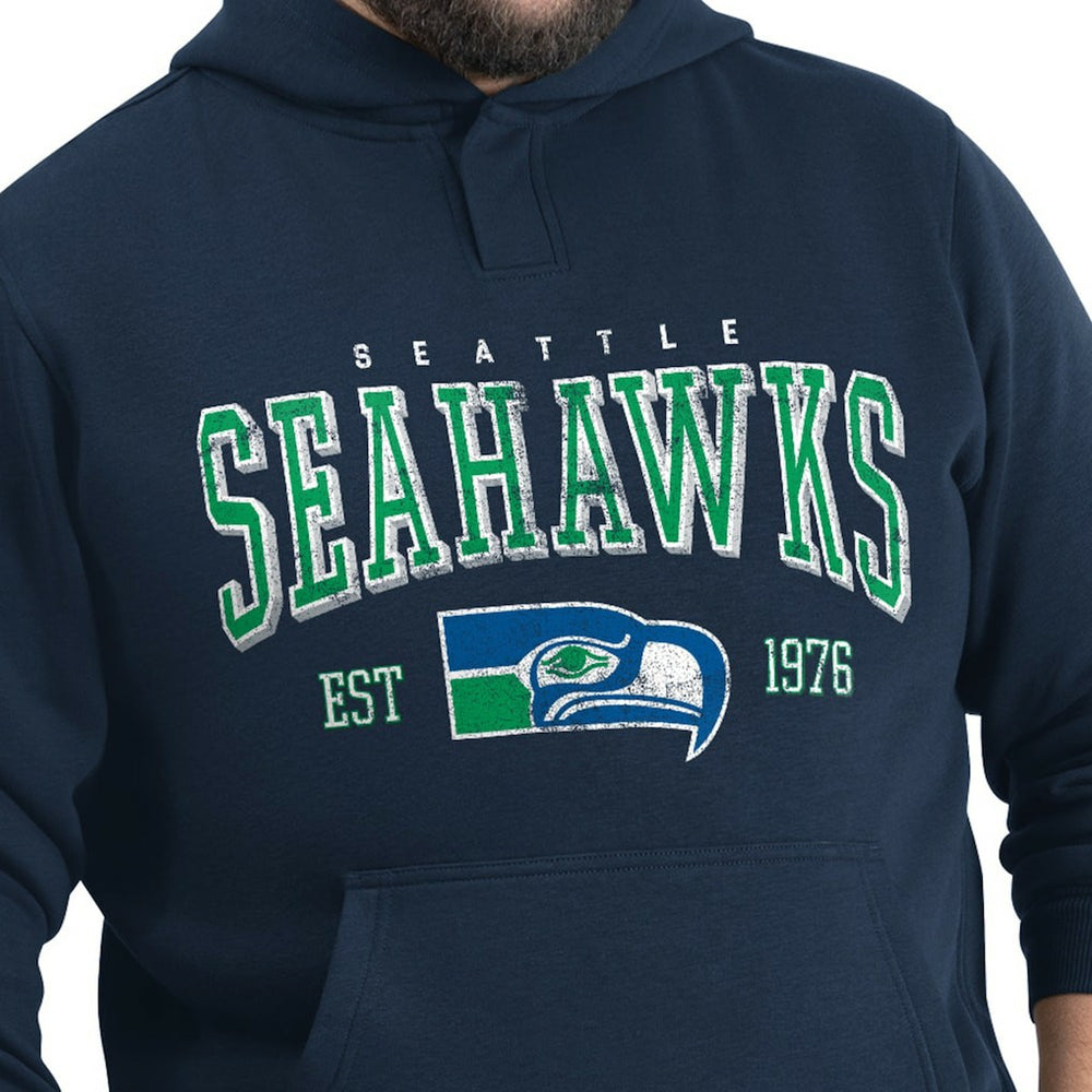 NFL Seattle Seahawks G-III Sports by Carl Banks Adaptive Team Spirit Graphic Fleece Pullover Hoodie