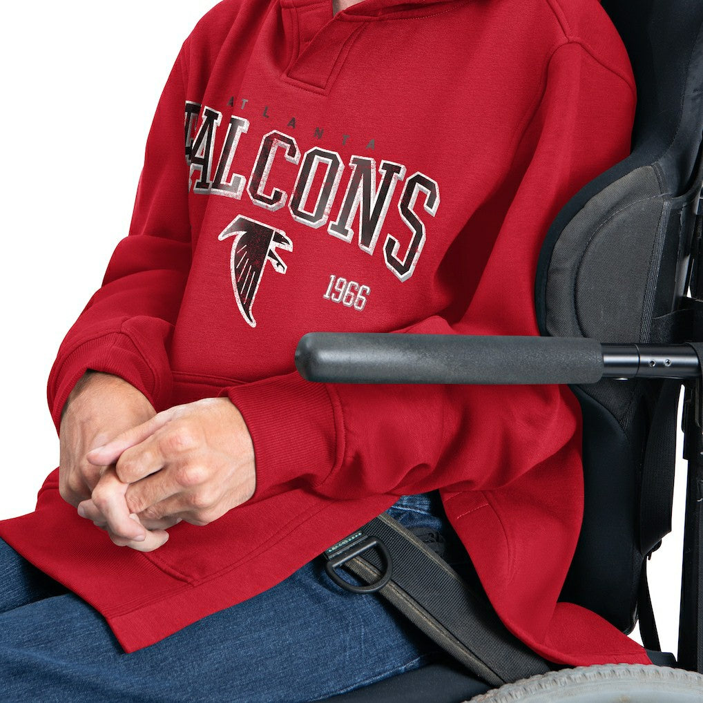 NFL Atlanta Falcons G-III Sports by Carl Banks Adaptive Team Spirit Graphic Fleece Pullover Hoodie