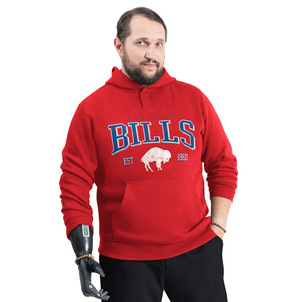 NFL Buffalo Bills G-III Sports by Carl Banks Adaptive Team Spirit Graphic Fleece Pullover Hoodie