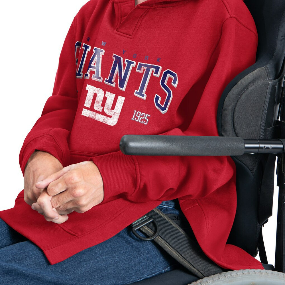 NFL New York Giants G-III Sports by Carl Banks Adaptive Team Spirit Graphic Fleece Pullover Hoodie