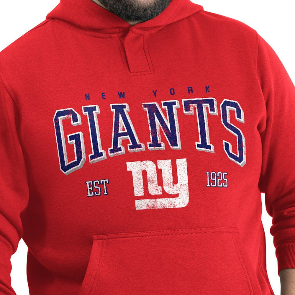 NFL New York Giants G-III Sports by Carl Banks Adaptive Team Spirit Graphic Fleece Pullover Hoodie