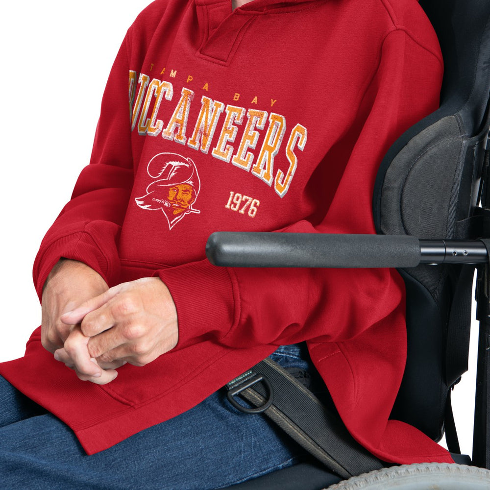 NFL Tampa Bay Buccaneers G-III Sports by Carl Banks Adaptive Team Spirit Graphic Fleece Pullover Hoodie