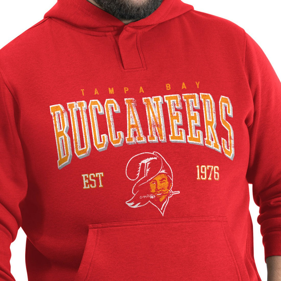 NFL Tampa Bay Buccaneers G-III Sports by Carl Banks Adaptive Team Spirit Graphic Fleece Pullover Hoodie