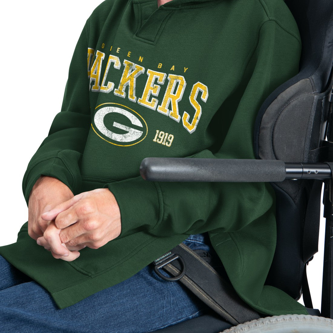 NFL Green Bay Packers G-III Sports by Carl Banks Adaptive Team Spirit Graphic Fleece Pullover Hoodie