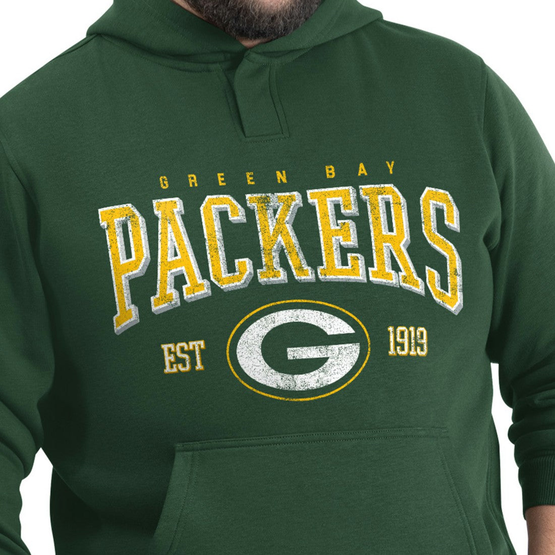 NFL Green Bay Packers G-III Sports by Carl Banks Adaptive Team Spirit Graphic Fleece Pullover Hoodie