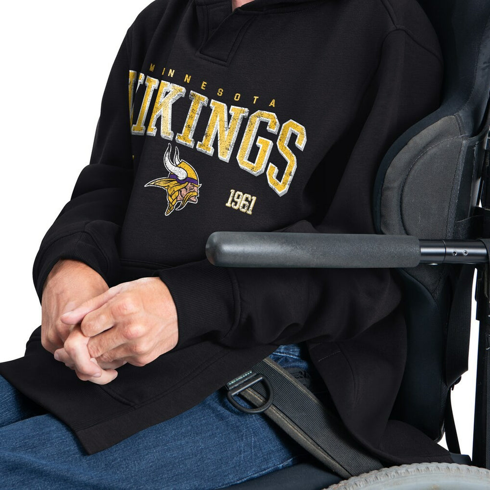 NFL Minnesota Vikings G-III Sports by Carl Banks Adaptive Team Spirit Graphic Fleece Pullover Hoodie