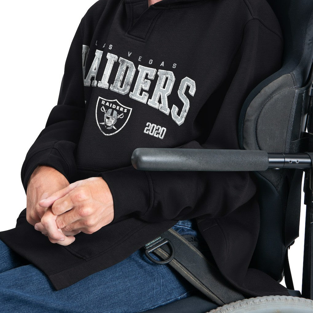 NFL Las Vegas Raiders G-III Sports by Carl Banks Adaptive Team Spirit Graphic Fleece Pullover Hoodie