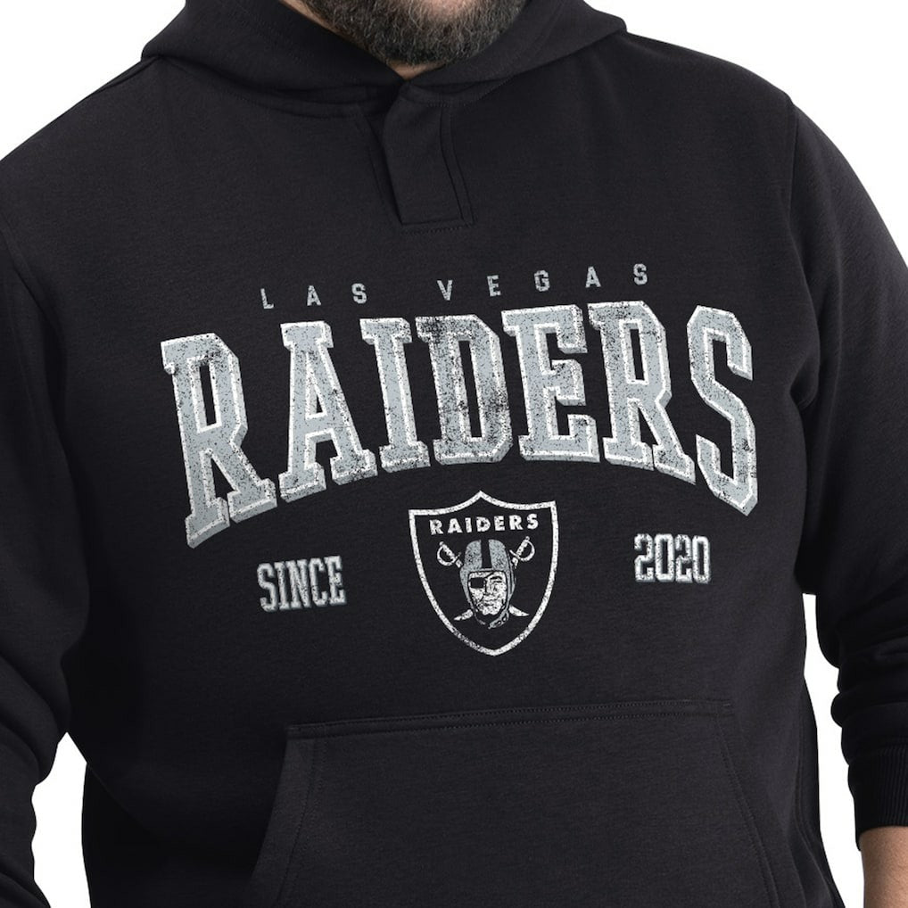 NFL Las Vegas Raiders G-III Sports by Carl Banks Adaptive Team Spirit Graphic Fleece Pullover Hoodie