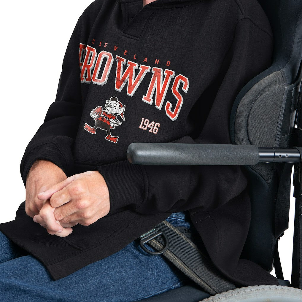NFL Cleveland Browns G-III Sports by Carl Banks Adaptive Team Spirit Graphic Fleece Pullover Hoodie