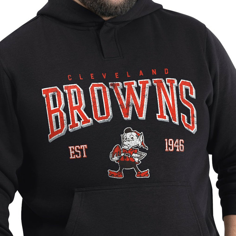 NFL Cleveland Browns G-III Sports by Carl Banks Adaptive Team Spirit Graphic Fleece Pullover Hoodie