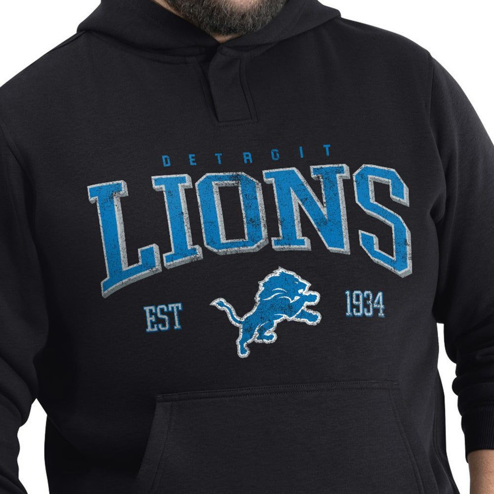 NFL Detroit Lions G-III Sports by Carl Banks Adaptive Team Spirit Graphic Fleece Pullover Hoodie