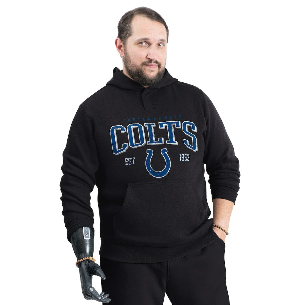 NFL Indianapolis Colts G-III Sports by Carl Banks Adaptive Team Spirit Graphic Fleece Pullover Hoodie
