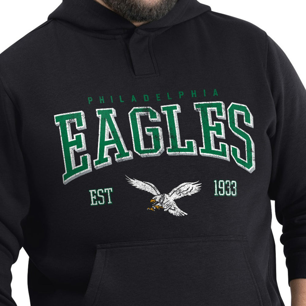NFL Philadelphia Eagles G-III Sports by Carl Banks Adaptive Team Spirit Graphic Fleece Pullover Hoodie