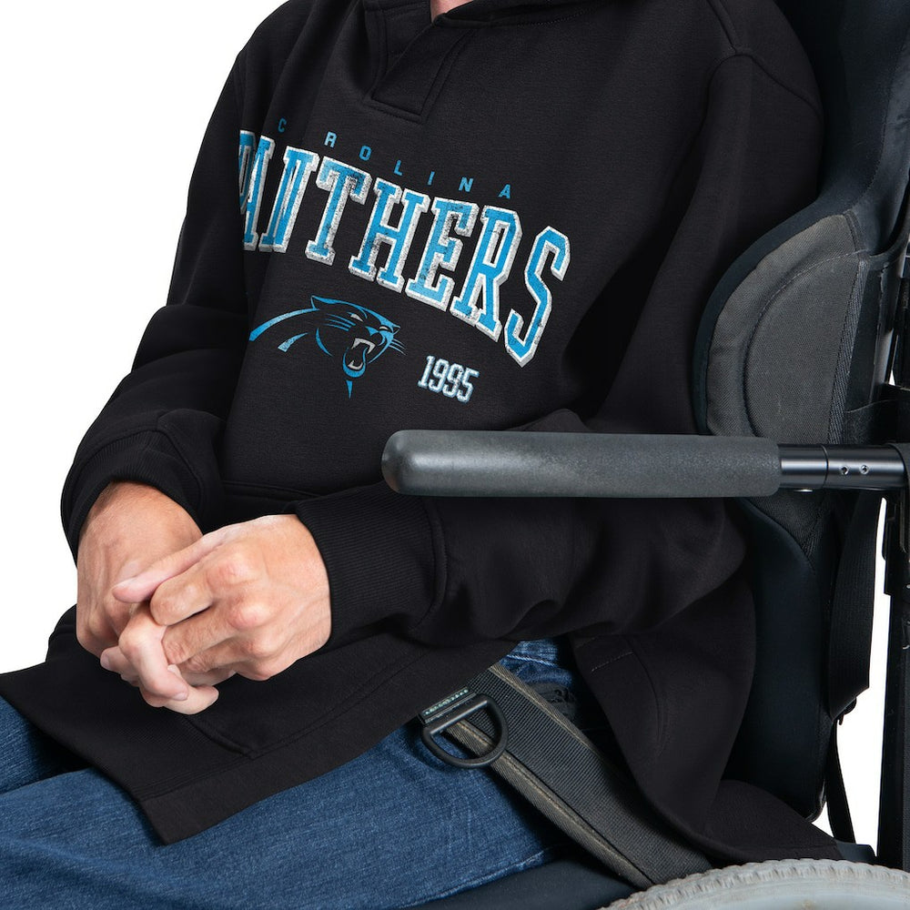 NFL Carolina Panthers G-III Sports by Carl Banks Adaptive Team Spirit Graphic Fleece Pullover Hoodie