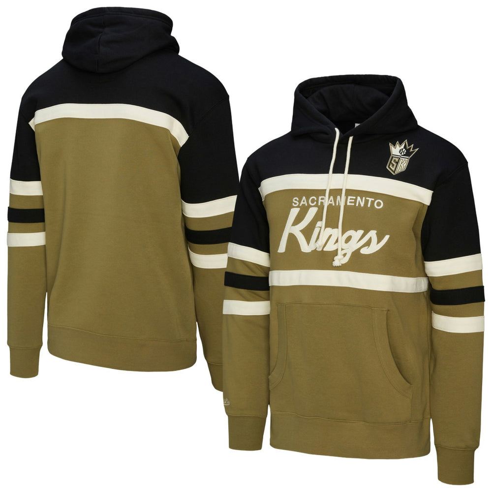 Sacramento Kings Double Clutch Head Coach Hoodie - Olive/Black | Mitchell & Ness sale