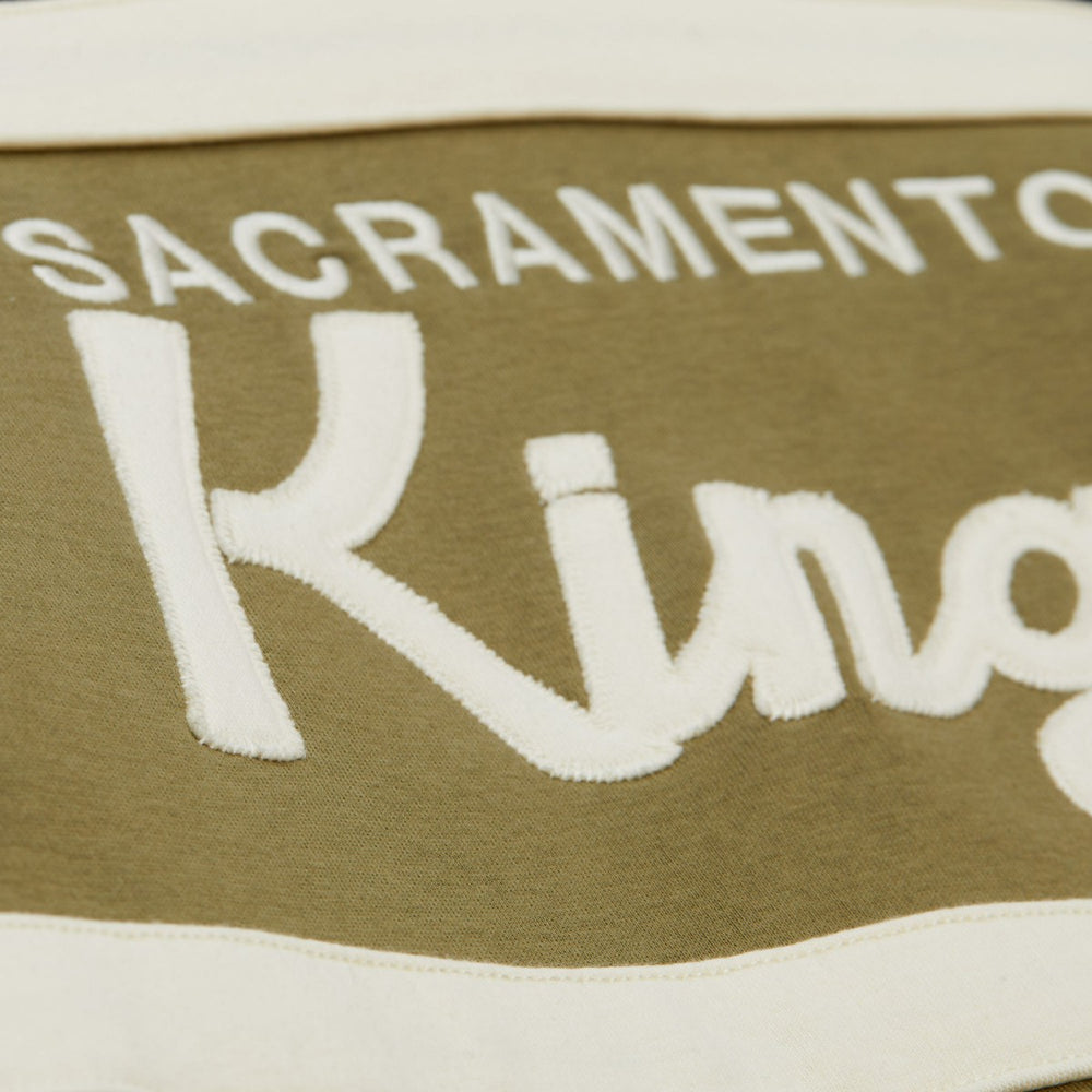 Sacramento Kings Double Clutch Head Coach Hoodie - Olive/Black | Mitchell & Ness sale