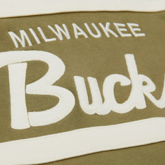 Milwaukee Bucks Double Clutch Head Coach Hoodie - Olive | Mitchell & Ness online
