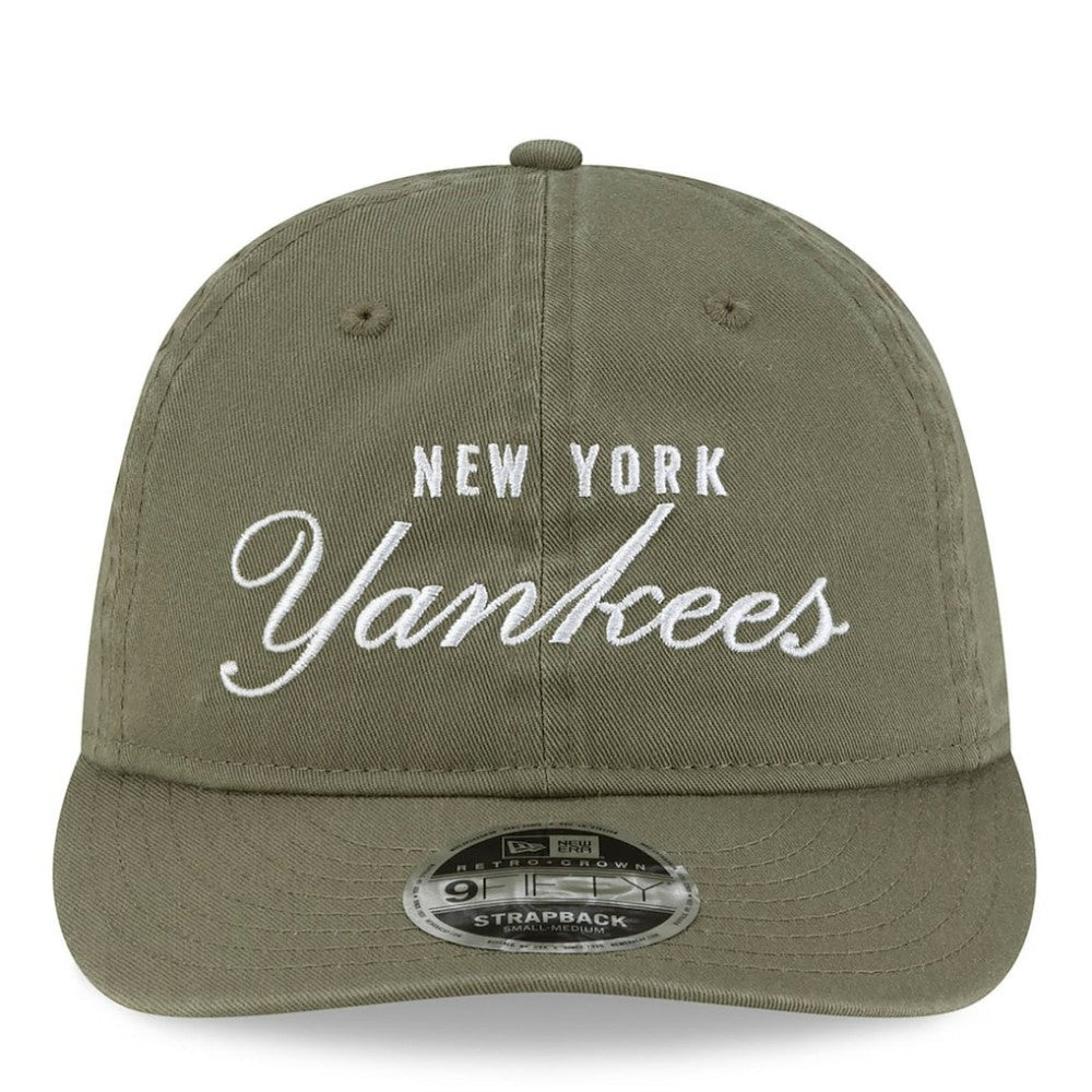 New York Yankees x thisisneverthat Retro Crown 9FIFTY Adjustable Hat - Olive | New Era