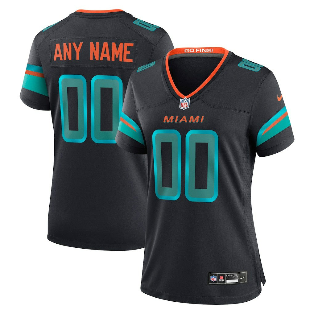NFL Miami Dolphins Women's 2025 Rivalries Collection Custom Game Jersey